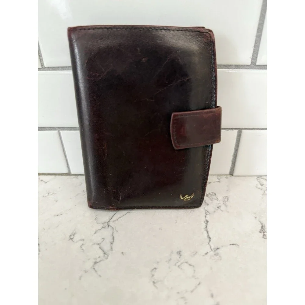 Vintage Golden Head Leather  Wallet. Made in Germany.